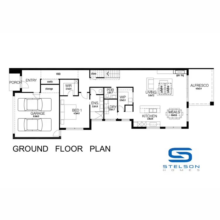 Floorplan of Homely townhouse listing, 2/23 Kooyonga Grove, Mornington VIC 3931