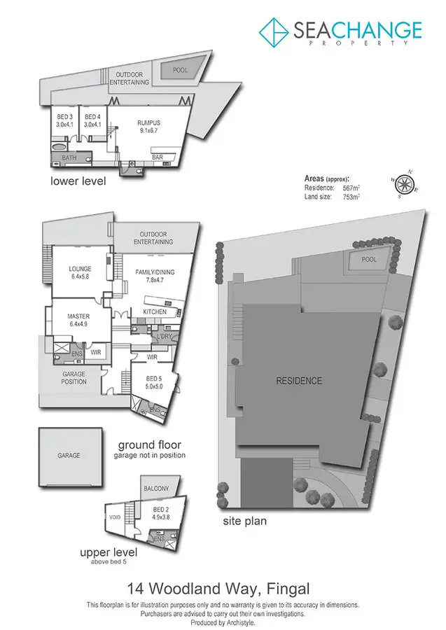 Floorplan of Homely house listing, 14 Woodland Way, Fingal VIC 3939