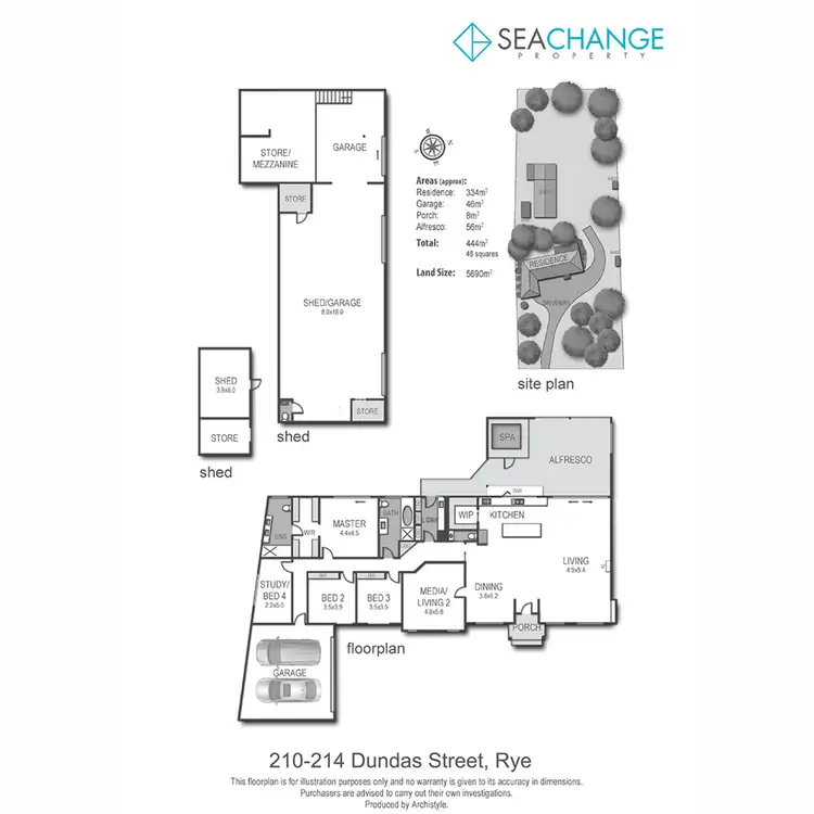 Floorplan of Homely house listing, 210-214 Dundas Street, Rye VIC 3941
