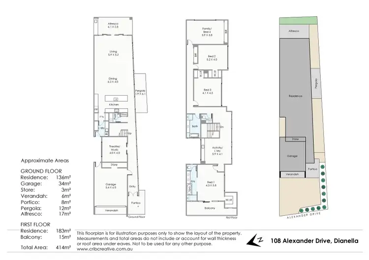 Floorplan of Homely house listing, 108 Alexander Drive, Dianella WA 6059