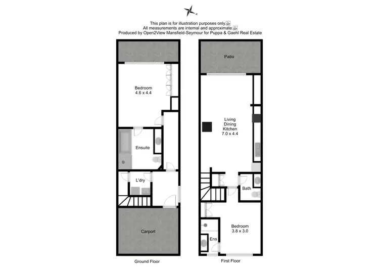 Floorplan of Homely townhouse listing, Unit 3/317 High Street, Nagambie VIC 3608
