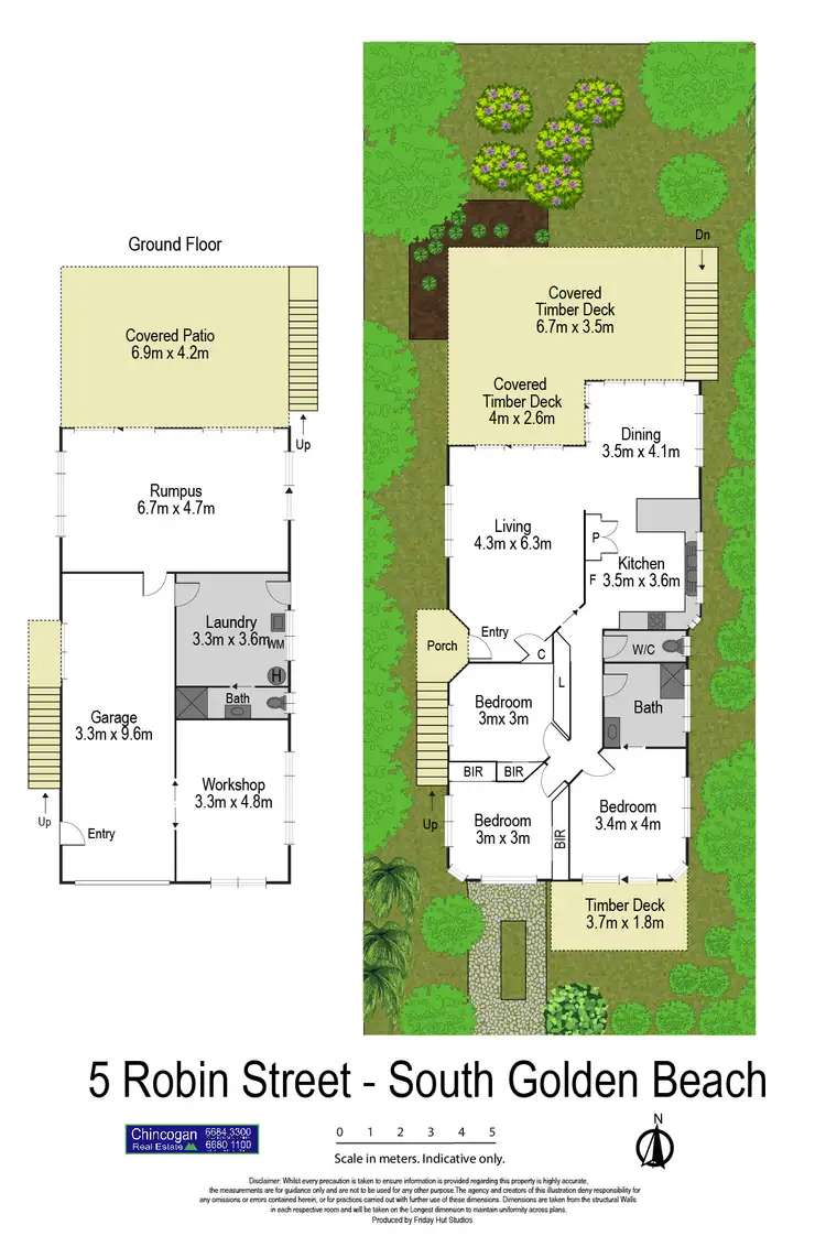 Floorplan of Homely house listing, 5 Robin Street, South Golden Beach NSW 2483