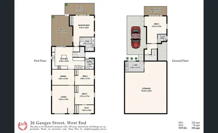 Floorplan of Homely house listing, 26 Ganges Street, West End QLD 4101