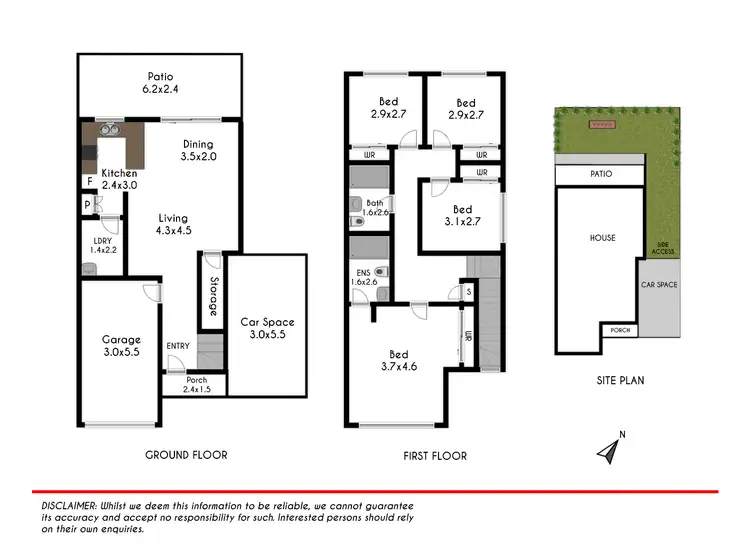 Floorplan of Homely townhouse listing, 7/21-23 Elizabeth Street, Rooty Hill NSW 2766