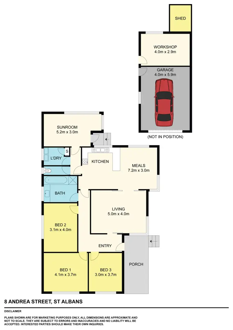 Floorplan of Homely house listing, 8 Andrea Street, St Albans VIC 3021