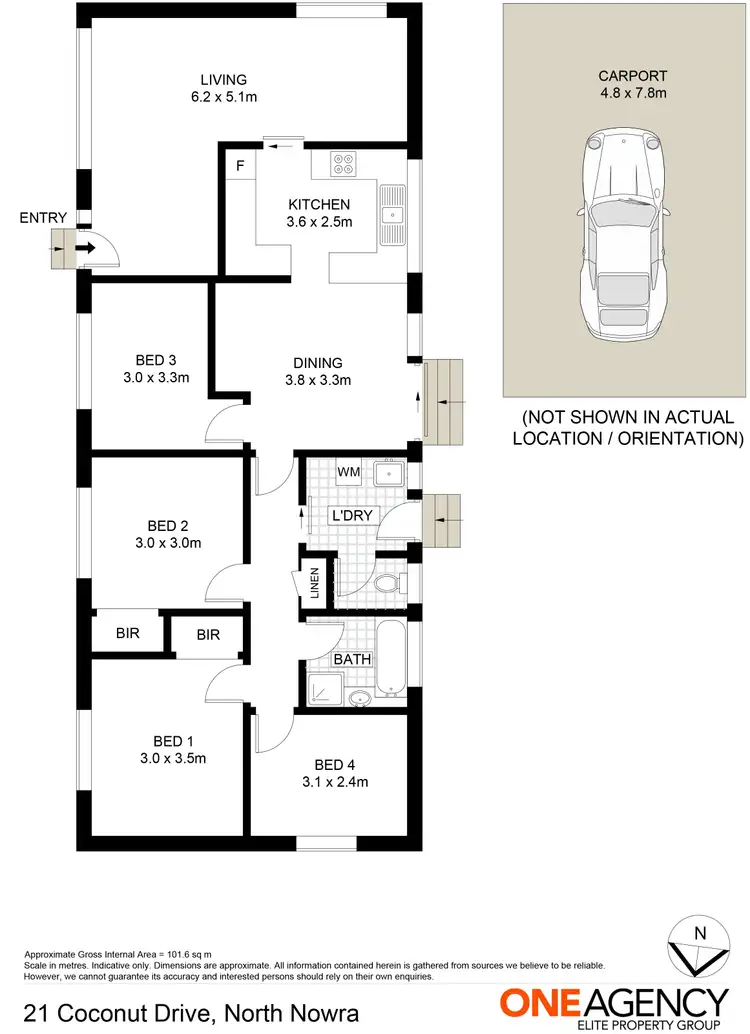 Floorplan of Homely house listing, 21 COCONUT DRIVE, North Nowra NSW 2541