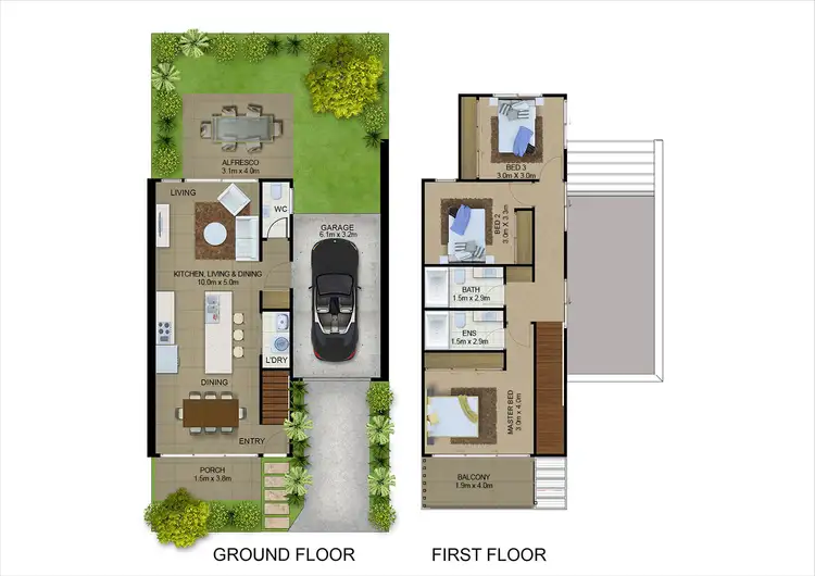Floorplan of Homely townhouse listing, 21/140 Alma Road, Dakabin QLD 4503