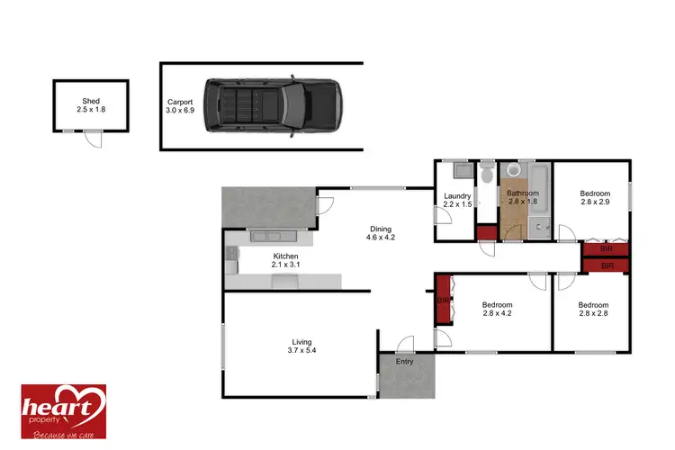 Floorplan of Homely house listing, 22 Jackson Avenue, Sale VIC 3850