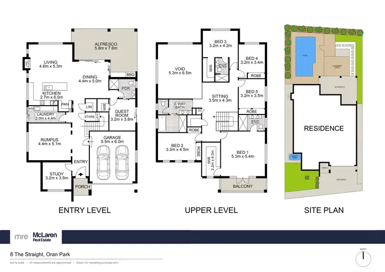 Floorplan of Homely house listing, 8 The Straight, Oran Park NSW 2570