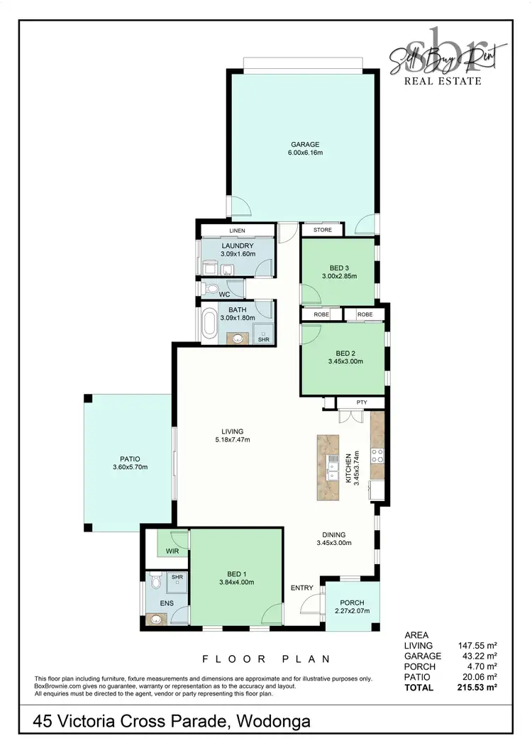 Floorplan of Homely house listing, 45 VICTORIA CROSS PARADE, Wodonga VIC 3690