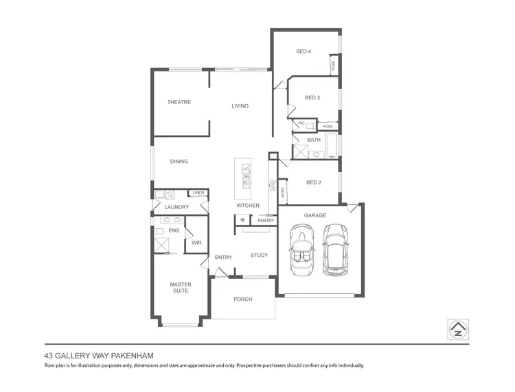 Floorplan of Homely house listing, 43 Gallery Way, Pakenham VIC 3810