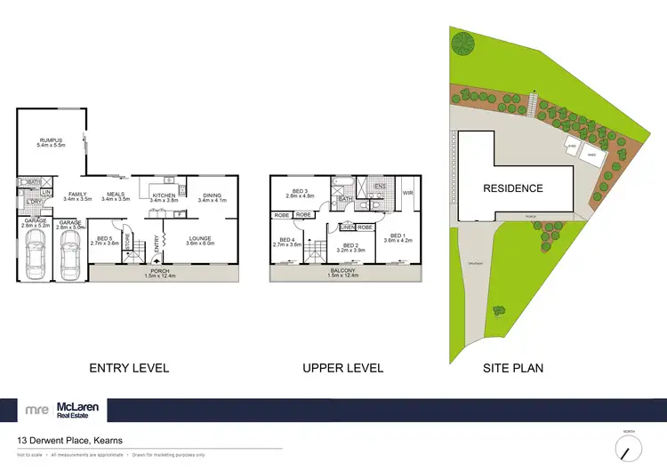 Floorplan of Homely house listing, 13 Derwent Place, Kearns NSW 2558