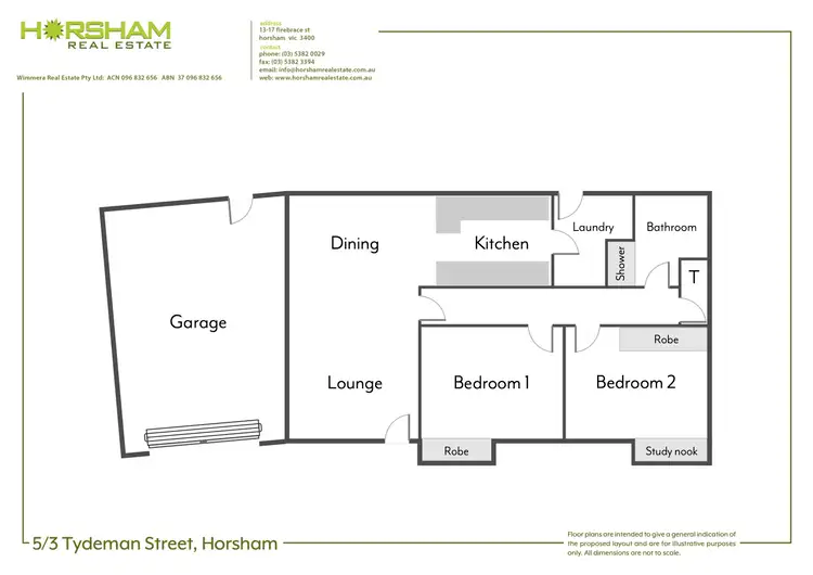 Floorplan of Homely unit listing, 5/3 Tydeman Street, Horsham VIC 3400