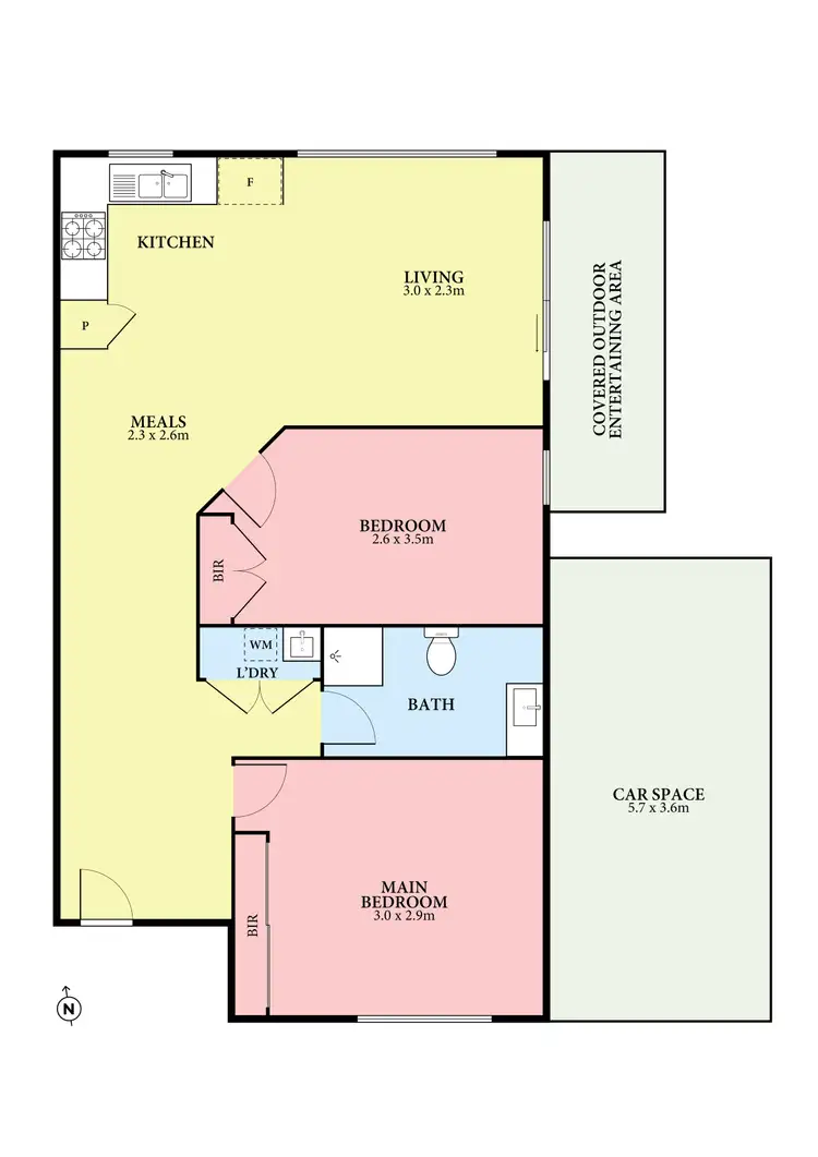 Floorplan of Homely unit listing, 2/24 Methven Avenue, South Morang VIC 3752