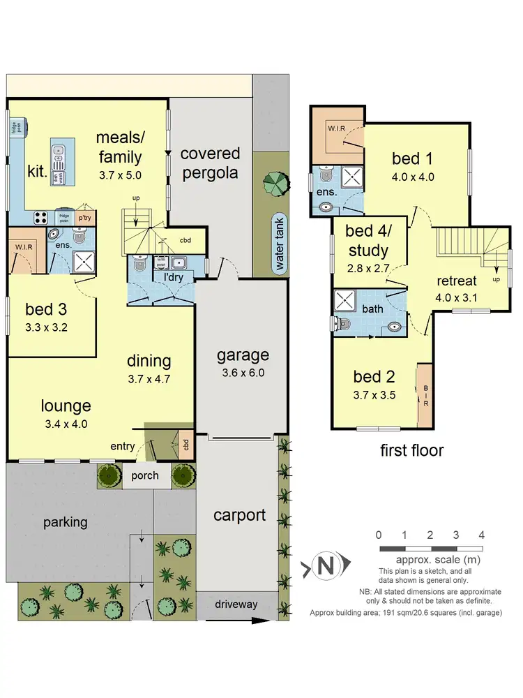 Floorplan of Homely townhouse listing, 1/49 Dorking Road, Box Hill VIC 3128