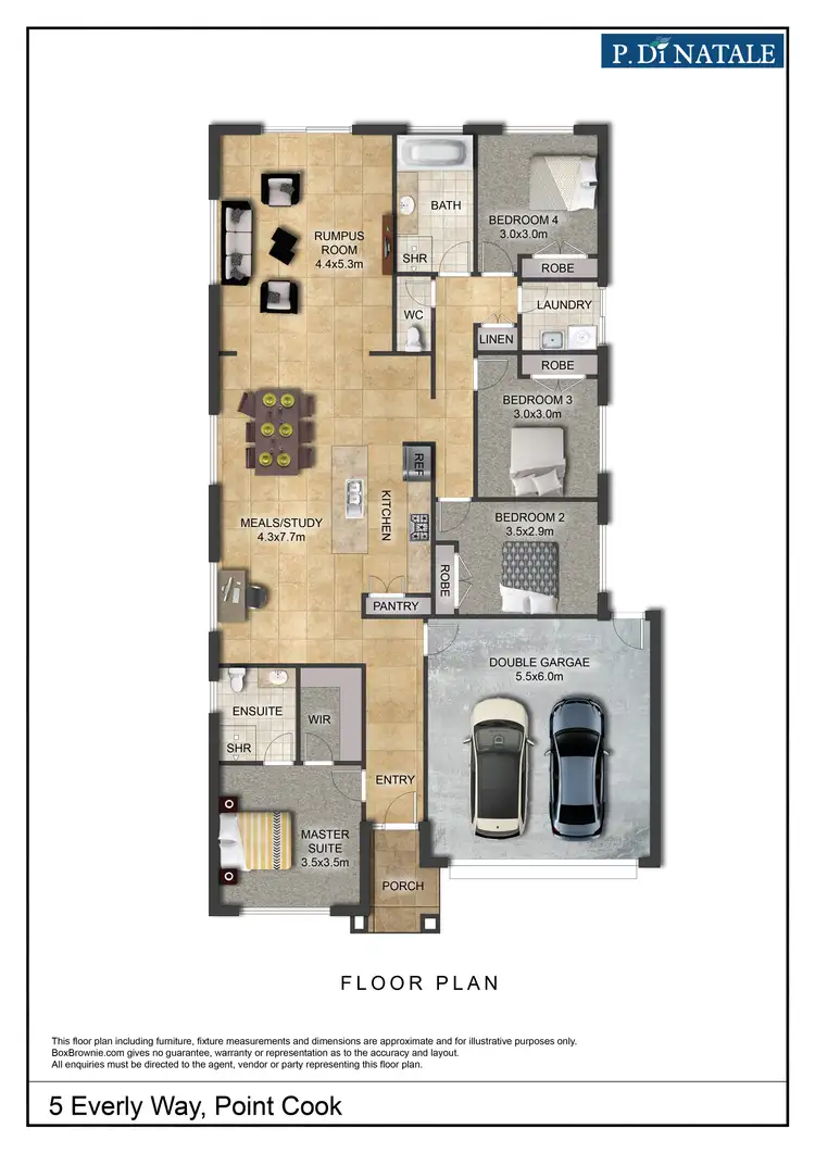Floorplan of Homely house listing, 5 Everly Way, Point Cook VIC 3030