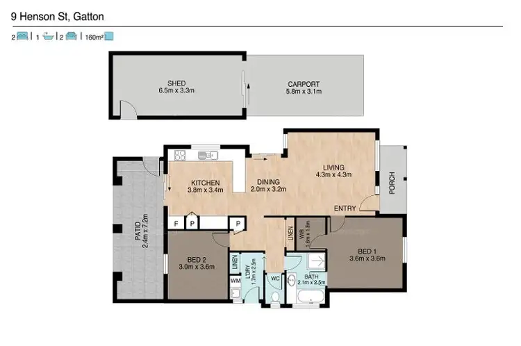 Floorplan of Homely house listing, 9 Hemdon St, Gatton QLD 4343