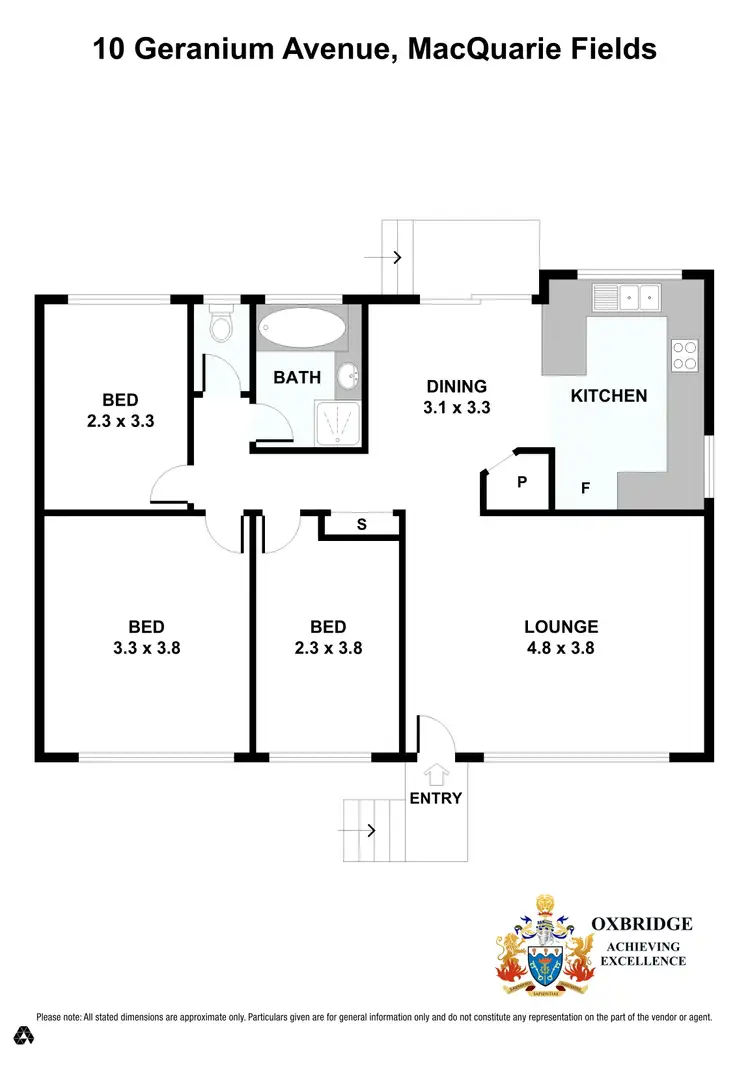 Floorplan of Homely house listing, 10 Geranium Avenue, Macquarie Fields NSW 2564