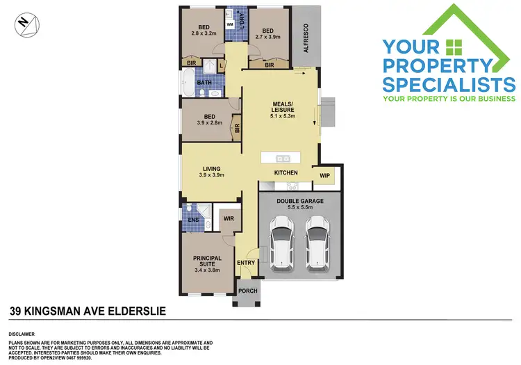 Floorplan of Homely house listing, 39 Kingsman Avenue, Elderslie NSW 2570