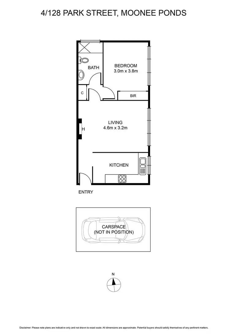 Floorplan of Homely apartment listing, 4/128 Park Street, Moonee Ponds VIC 3039