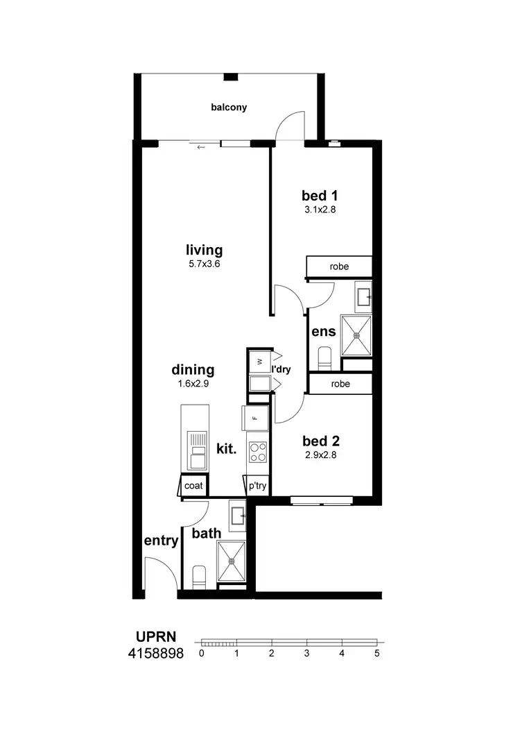 Floorplan of Homely unit listing, Address available on request
