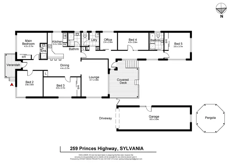 Floorplan of Homely house listing, 259 Princes Highway, Sylvania NSW 2224