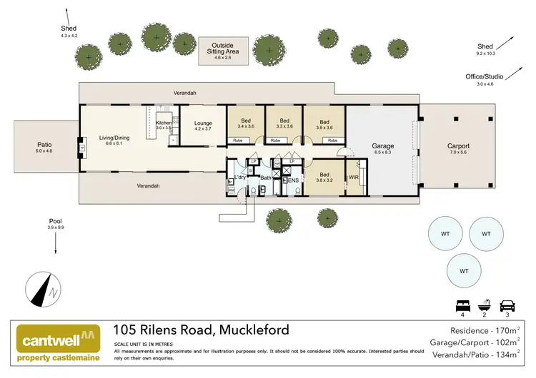 Floorplan of Homely house listing, 105 Rilens Road, Muckleford VIC 3451