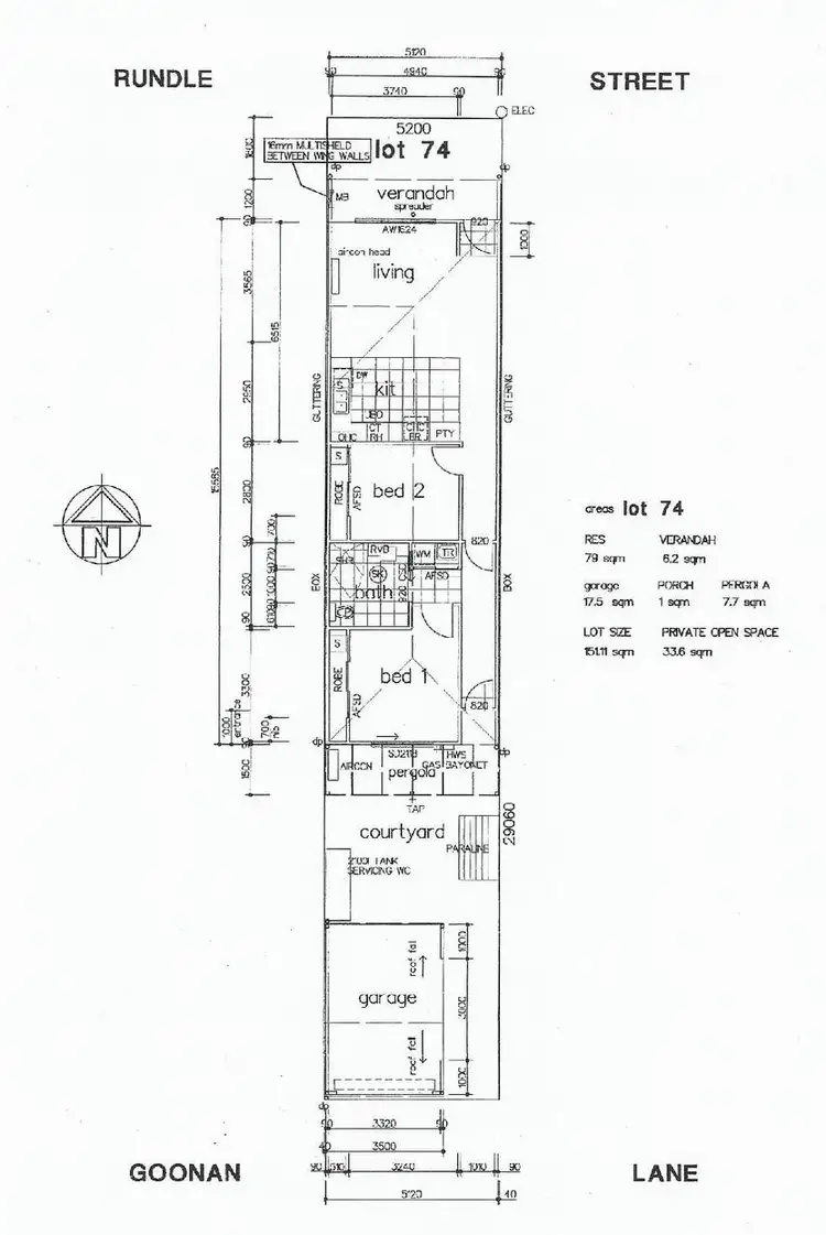 Floorplan of Homely townhouse listing, 7B Rundle Street, Wodonga VIC 3690