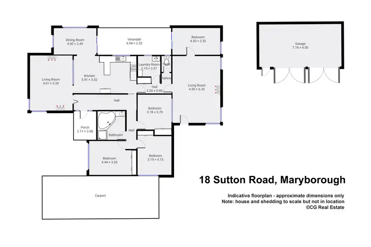 Floorplan of Homely house listing, 18 Sutton Road, Maryborough VIC 3465
