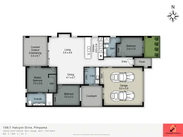 Floorplan of Homely retirement listing, 158/7 Halcyon Drive, Pimpama QLD 4209