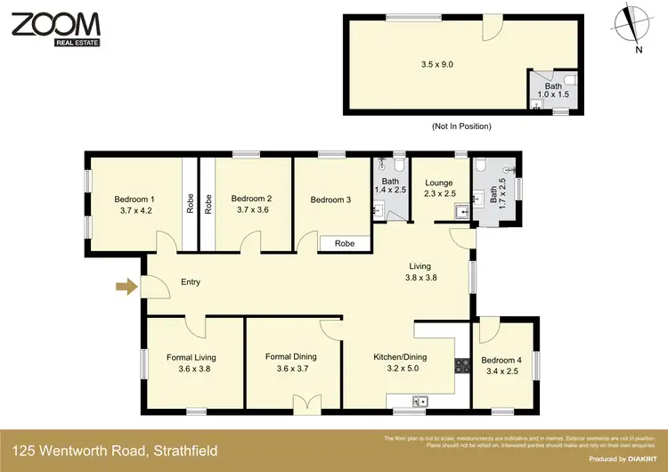 Floorplan of Homely house listing, 125 Wentworth Road, Strathfield NSW 2135
