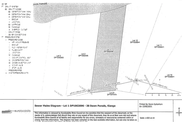 Floorplan of Homely land listing, LOT 1, 38 Dawn Parade, Kianga NSW 2546
