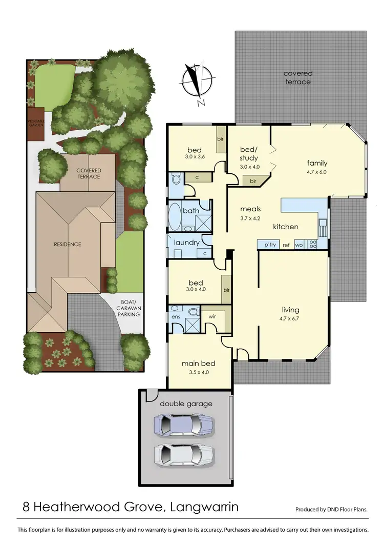 Floorplan of Homely house listing, 8 Heatherwood Grove, Langwarrin VIC 3910