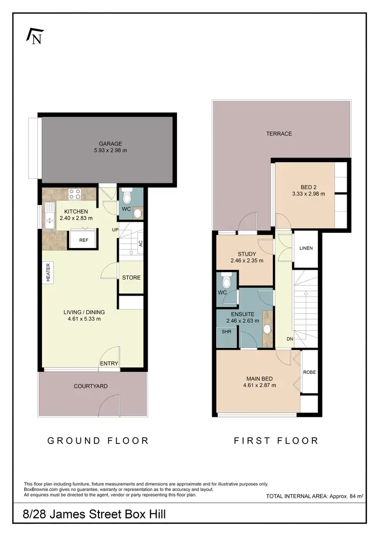 Floorplan of Homely unit listing, 8/28-36 James Street, Box Hill VIC 3128