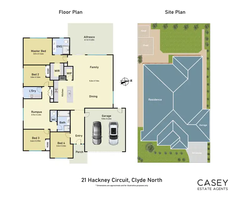 Floorplan of Homely house listing, 21 Hackney Circuit, Clyde North VIC 3978