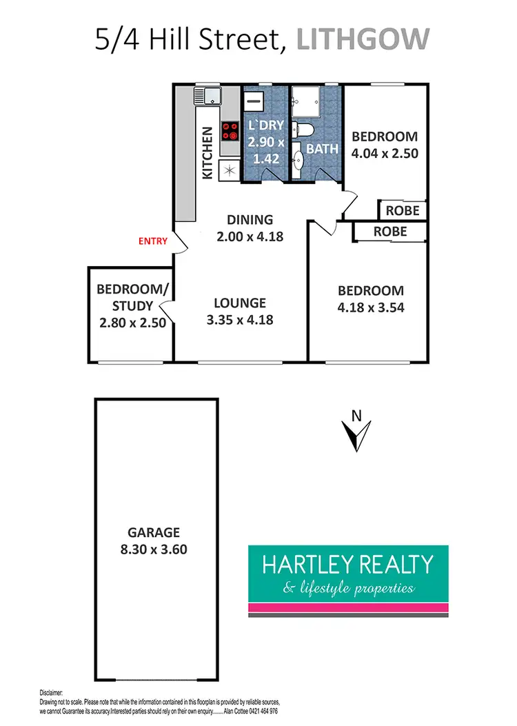 Floorplan of Homely apartment listing, 5/4 Hill Street, Lithgow NSW 2790