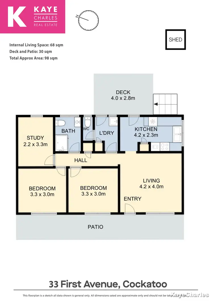 Floorplan of Homely house listing, 33 First Avenue, Cockatoo VIC 3781