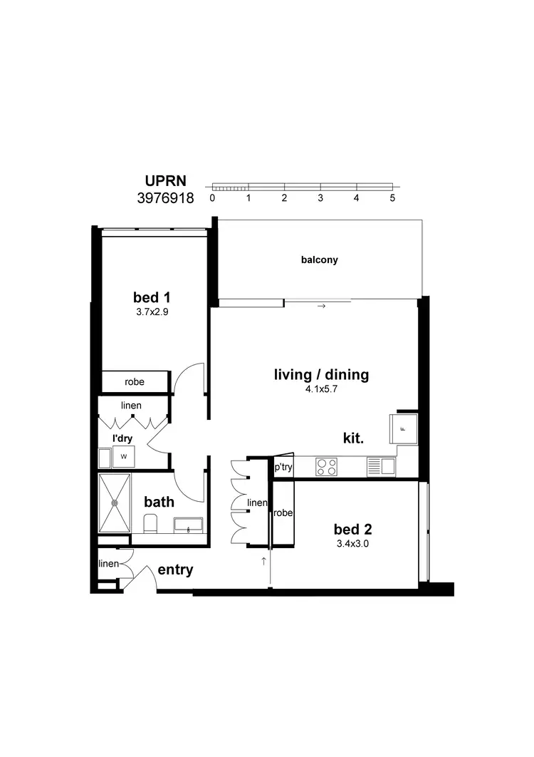 Floorplan of Homely unit listing, Address available on request