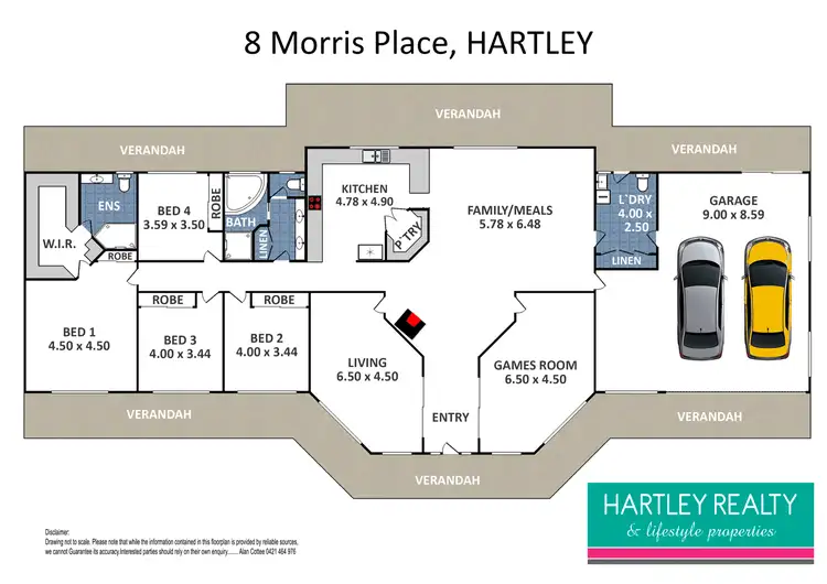 Floorplan of Homely house listing, 8 Morris Place, Little Hartley NSW 2790