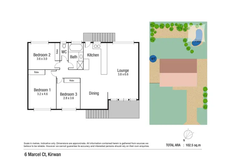 Floorplan of Homely house listing, 6 Marcel Street, Kirwan QLD 4817