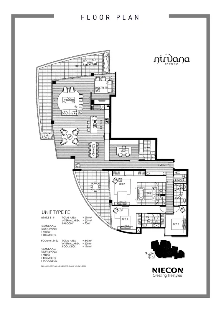 Floorplan of Homely apartment listing, 1005/1 Douglas Street, Coolangatta QLD 4225