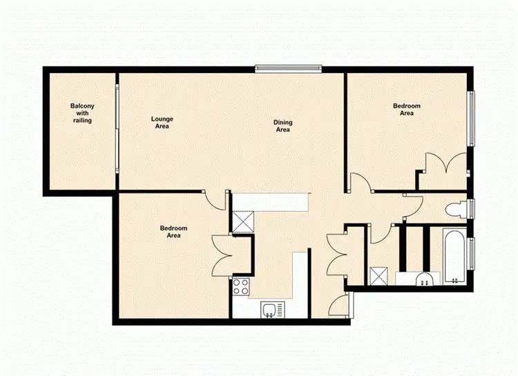 Floorplan of Homely apartment listing, Room 2/40/11 Ascog Terrace, Toowong QLD 4066