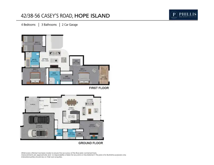 Floorplan of Homely townhouse listing, 42/38 Caseys Road, Hope Island QLD 4212