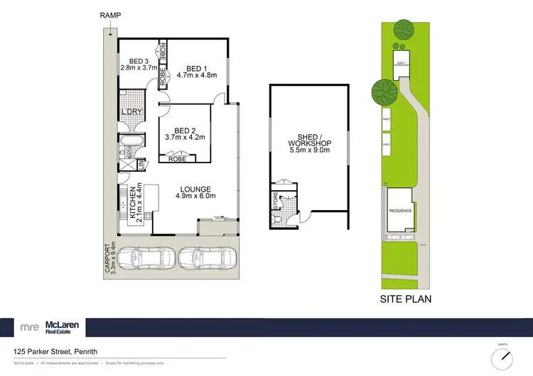 Floorplan of Homely house listing, 125 Parker Street, Penrith NSW 2750