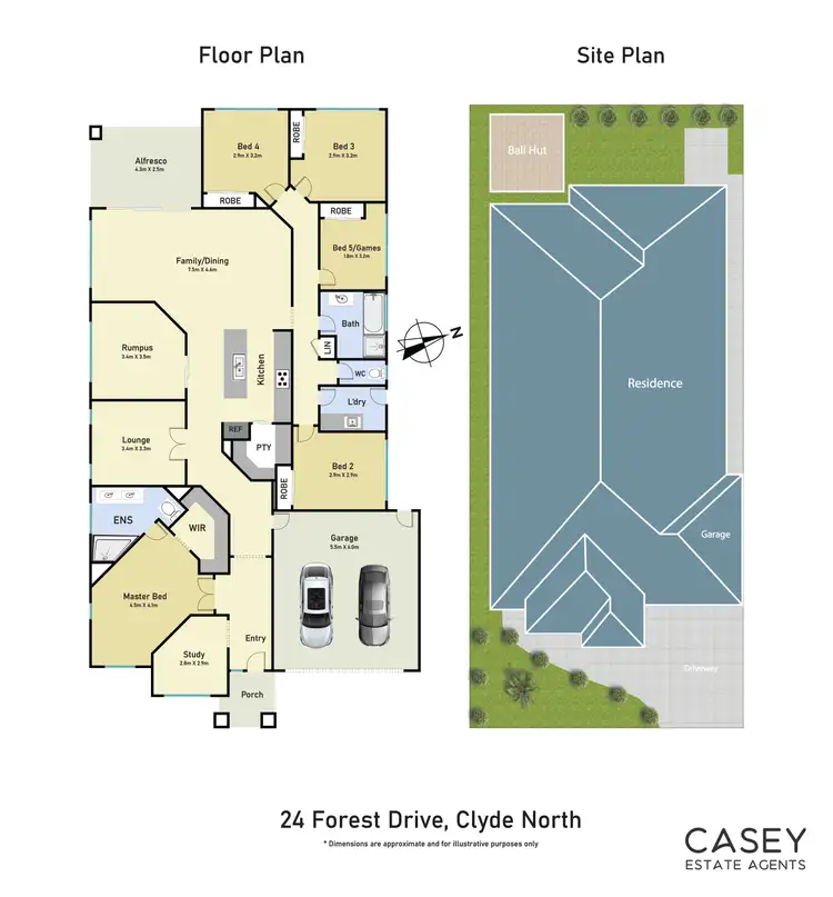 Floorplan of Homely house listing, 24 Forest Drive, Clyde North VIC 3978