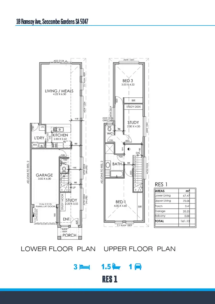 Floorplan of Homely townhouse listing, 18C Ramsay Avenue, Seacombe Gardens SA 5047