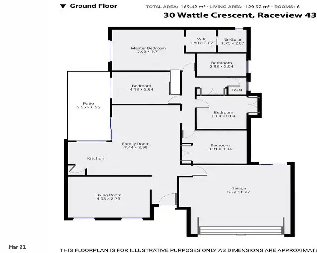 Floorplan of Homely house listing, 30 Wattle Crescent, Raceview QLD 4305