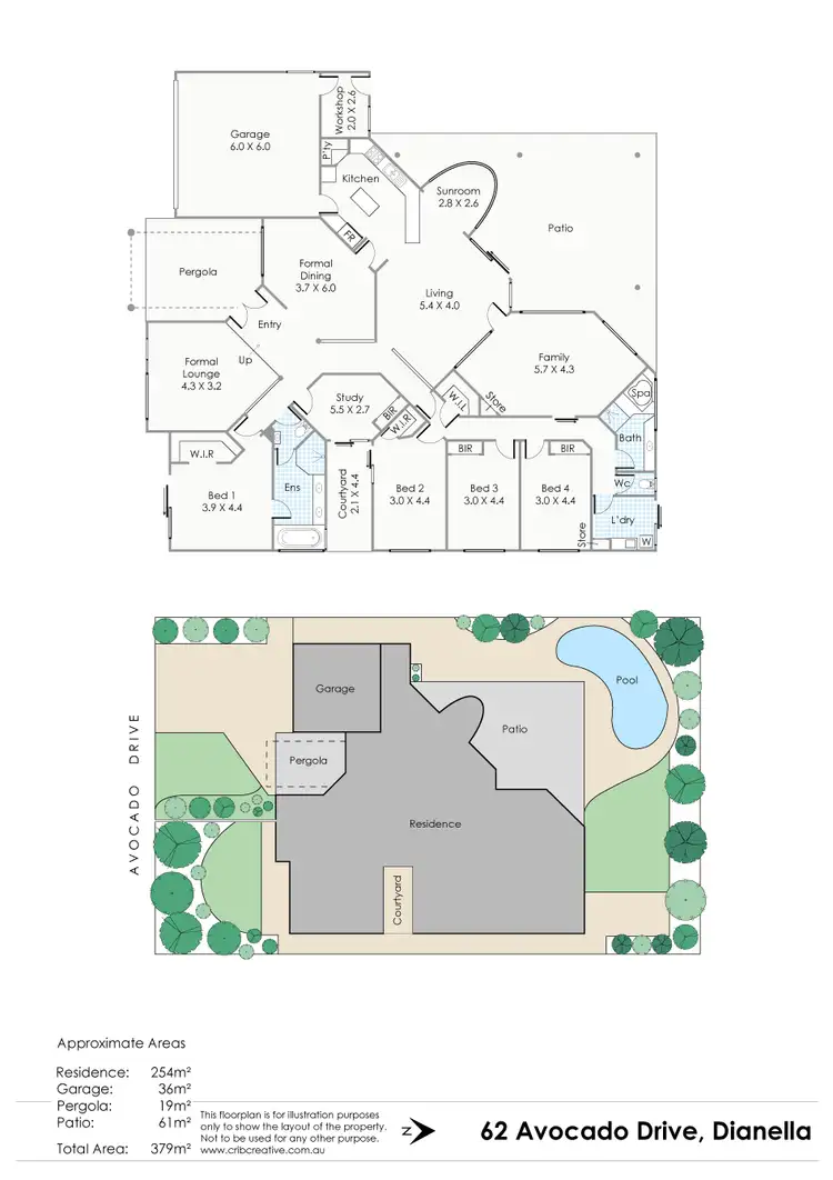 Floorplan of Homely house listing, 62 Avocado Drive, Dianella WA 6059