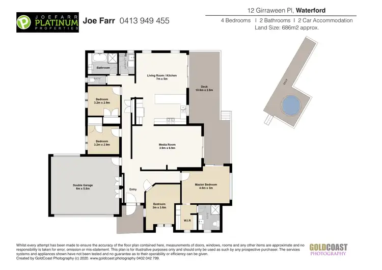 Floorplan of Homely house listing, 12 Girraween Place, Waterford QLD 4133
