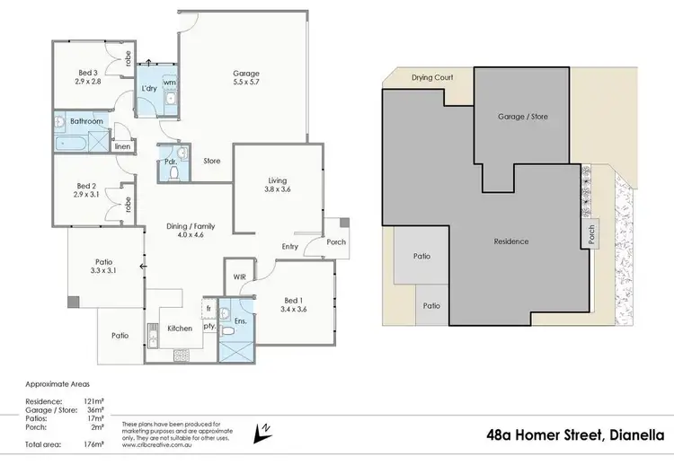 Floorplan of Homely villa listing, 48A Homer Street, Dianella WA 6059